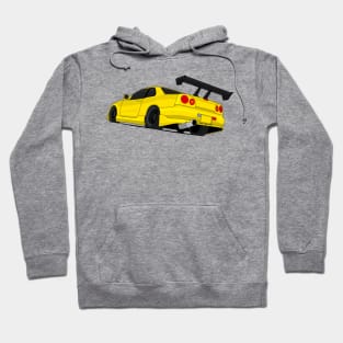 SKYLINE GTR R34 YELLOW Hoodie